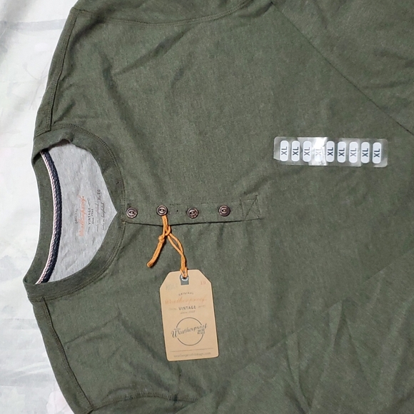 NWT Weatherproof Vintage Long Sleeve Green Shirt Size M - Picture 2 of 6